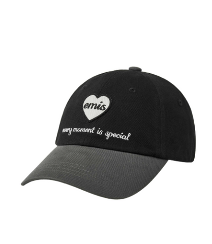 韓國 EMIS Heart Wappen Tone On Tone Cap【ES065】