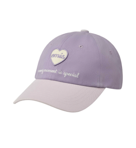 韓國 EMIS Heart Wappen Tone On Tone Cap【ES065】