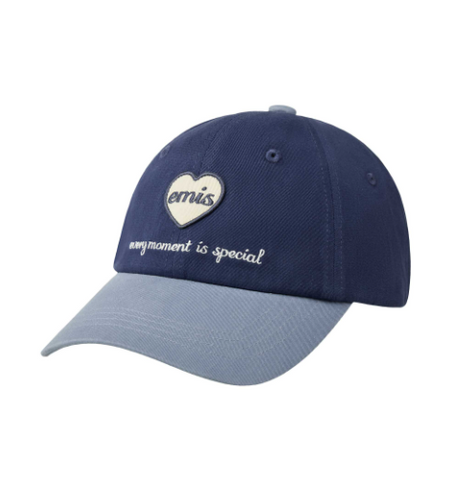韓國 EMIS Heart Wappen Tone On Tone Cap【ES065】