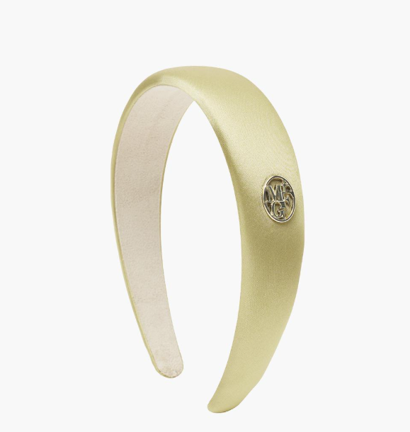 韓國 Marithe Francois Girbaud CIRCLE LOGO SATIN HAIR BAND 【MF510】