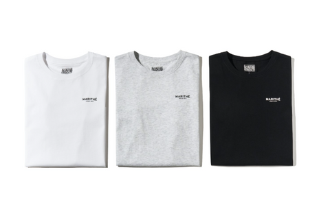 韓國 Marithe Francois Girbaud Women's 3PACK UNISEX SMALL REGULAR LOGO TEE【MF436】