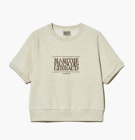 韓國 Marithe Francois Girbaud Women's CLASSIC LOGO HALF SWEATSHIRT【MF473】