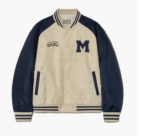韓國 Marithe Francois Girbaud NYLON COLOR BLOCK BASEBALL JACKET【MF346】