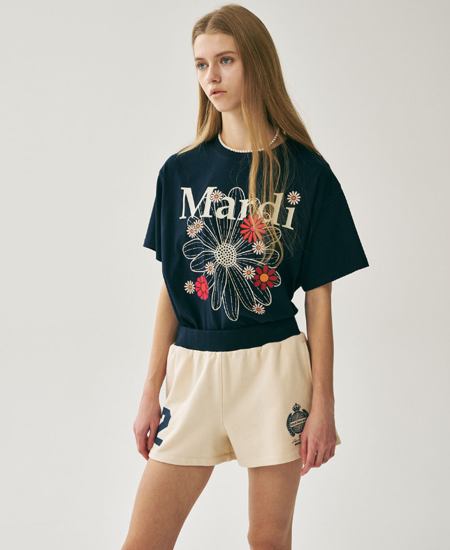 韓國 Mardi Mercredi TSHIRT FLOWERMARDI BLOSSOM【MM045】