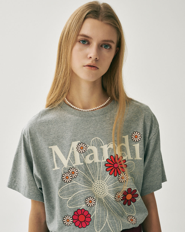 韓國 Mardi Mercredi TSHIRT FLOWERMARDI BLOSSOM【MM045】