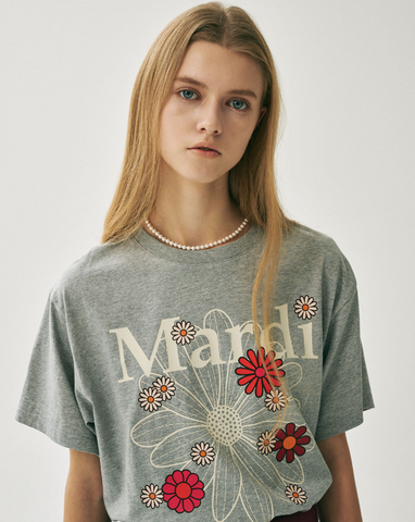 韓國 Mardi Mercredi TSHIRT FLOWERMARDI BLOSSOM【MM045】