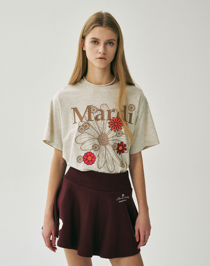 韓國 Mardi Mercredi TSHIRT FLOWERMARDI BLOSSOM【MM045】
