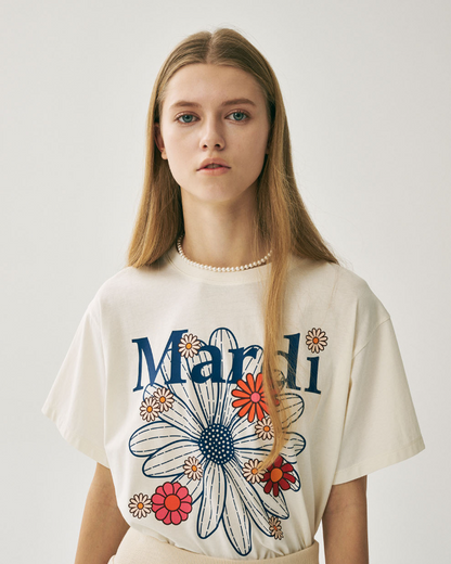 韓國 Mardi Mercredi TSHIRT FLOWERMARDI BLOSSOM【MM045】