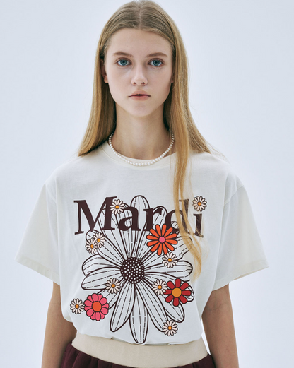 韓國 Mardi Mercredi TSHIRT FLOWERMARDI BLOSSOM【MM045】