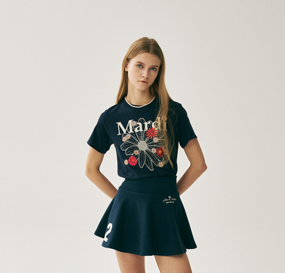 韓國 Mardi Mercredi SLIM TSHIRT FLOWERMARDI BLOSSOM【MM051】