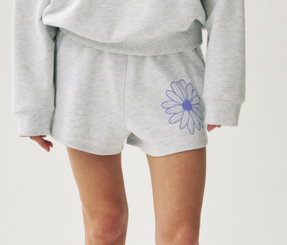 韓國 Mardi Mercredi MINI SWEAT SHORTS FLOWER【MM061】