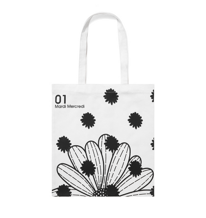 韓國 Mardi Mercredi CANVAS BAG FLOWER DOTS【MM112】