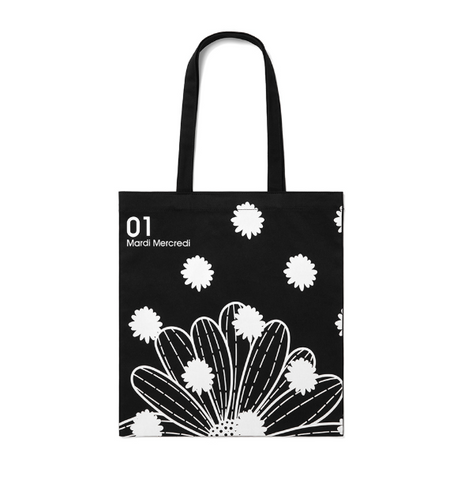 韓國 Mardi Mercredi CANVAS BAG FLOWER DOTS【MM112】