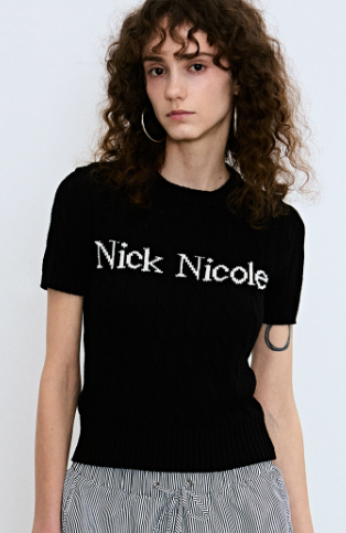 韓國 Nick Nicole CABLE HALF KNIT【NN168】