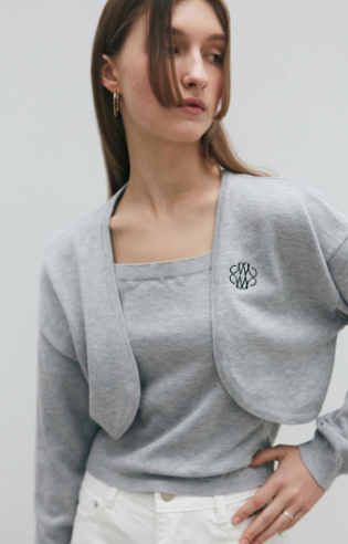 韓國 Nick Nicole BOLERO CARDIGAN SET UP【NN172】