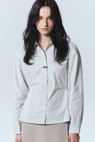 韓國 Nick Nicole LABEL STRIPE WRINKL【NN181】