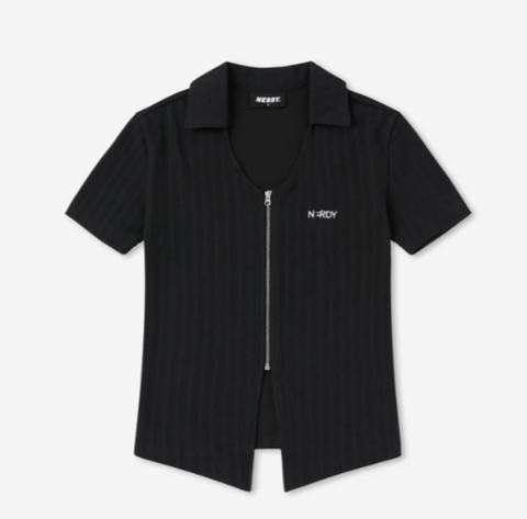 韓國 Nerdy Women's Knitted Zipper Cardigan【NY074】