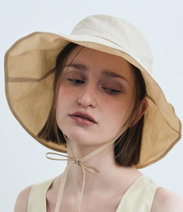 韓國 Marithe Francois Girbaud W STRAP WIDE BUCKET HAT【MF587】