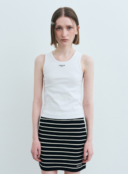 韓國 Marithe Francois Girbaud W U NECK SLEEVELESS【MF590】