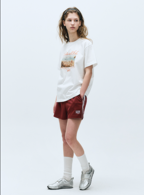 韓國 Marithe Francois Girbaud SUMMER BEACH COLLAGE GRAPHIC HALF T-SHIRTS【MF570】