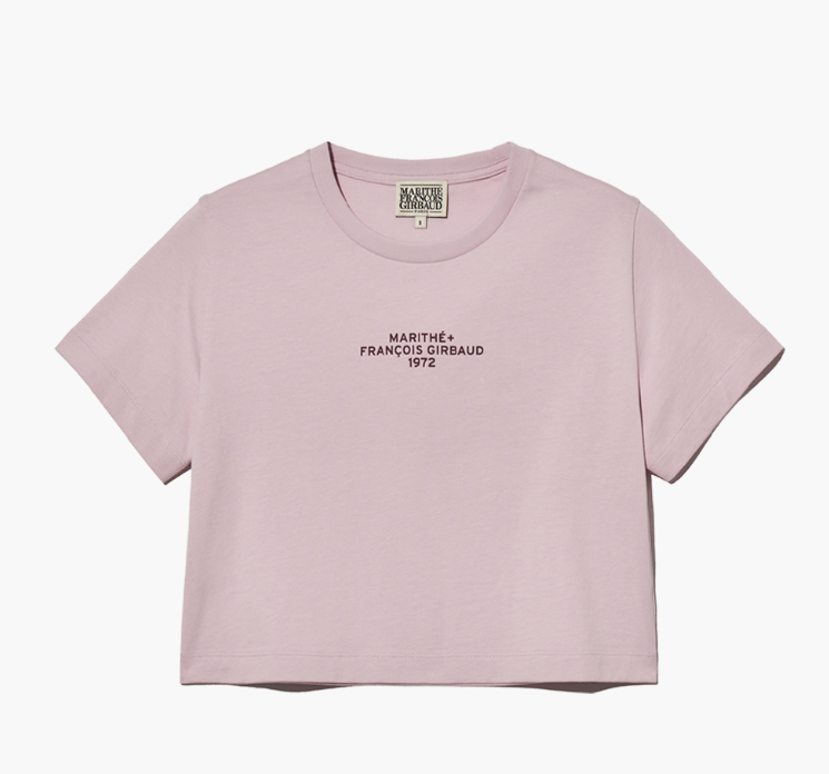 韓國 Marithe Francois Girbaud Women's LETTERING CROP T-SHIRT【MF497】