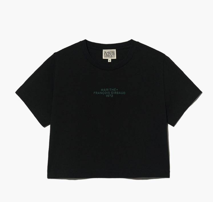 韓國 Marithe Francois Girbaud Women's LETTERING CROP T-SHIRT【MF497】