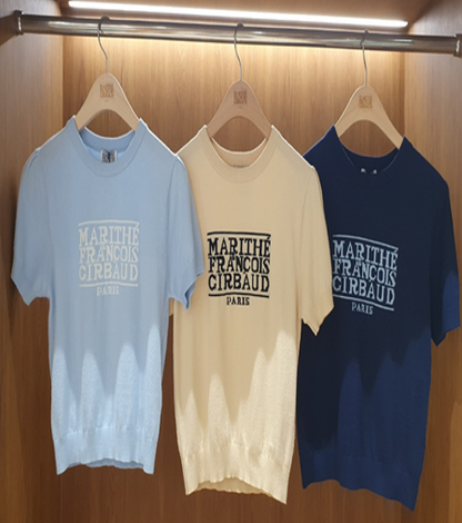韓國 Marithe Francois Girbaud W CLASSIC LOGO HALF KNIT【MF327】