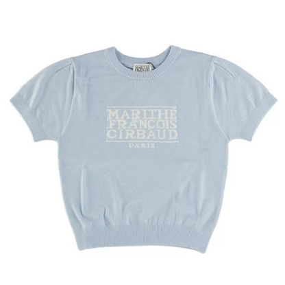 韓國 Marithe Francois Girbaud W CLASSIC LOGO HALF KNIT【MF327】