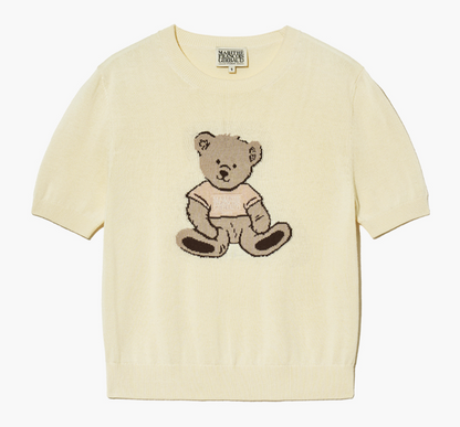 韓國 Marithe Francois Girbaud W DOODLE BEAR HALF KNIT【MF438】