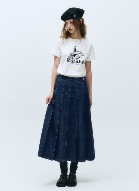 韓國 Marithe Francois Girbaud Wine Glass T-shirt【MF501】