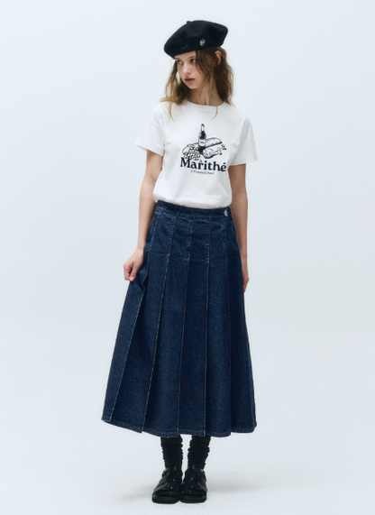韓國 Marithe Francois Girbaud Wine Glass T-shirt【MF501】
