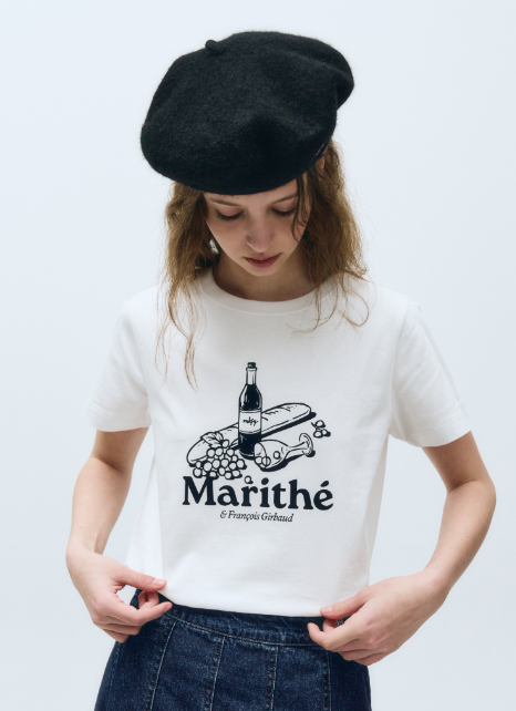 韓國 Marithe Francois Girbaud Wine Glass T-shirt【MF501】