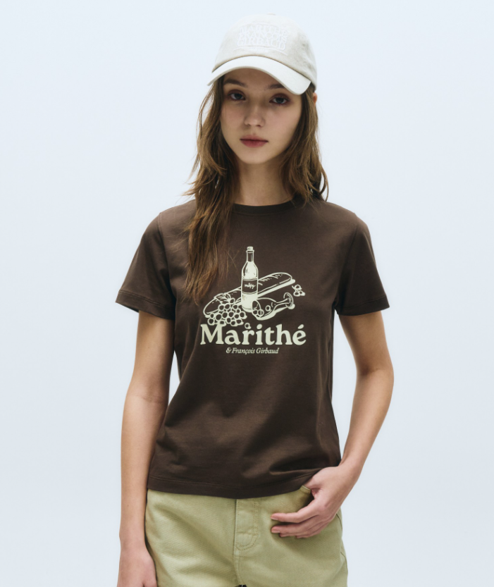 韓國 Marithe Francois Girbaud Wine Glass T-shirt【MF501】