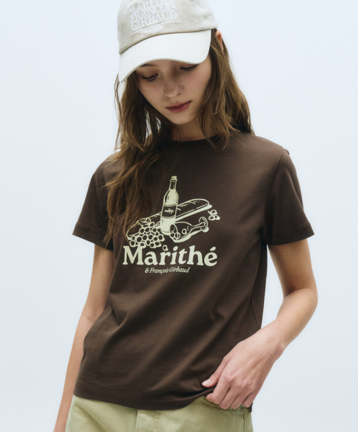 韓國 Marithe Francois Girbaud Wine Glass T-shirt【MF501】