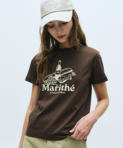 韓國 Marithe Francois Girbaud Wine Glass T-shirt【MF501】