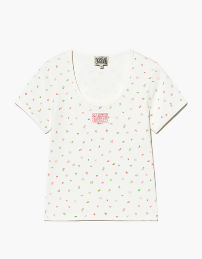 韓國 Marithe Francois Girbaud U Neck T-shirt【MF506】