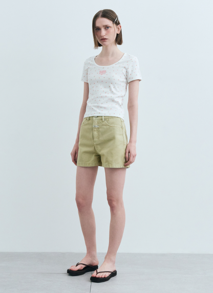 韓國 Marithe Francois Girbaud U Neck T-shirt【MF506】