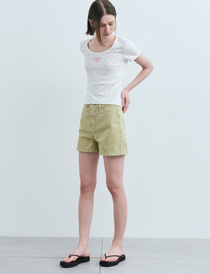 韓國 Marithe Francois Girbaud U Neck T-shirt【MF506】
