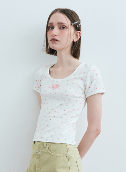 韓國 Marithe Francois Girbaud U Neck T-shirt【MF506】