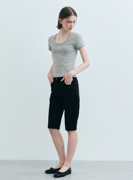 韓國 Marithe Francois Girbaud U Neck T-shirt【MF506】