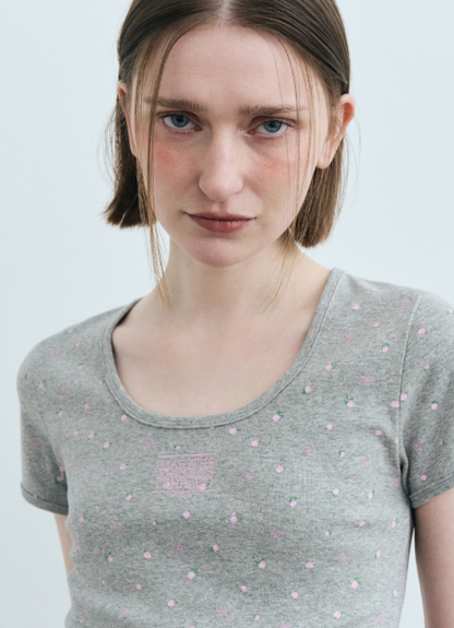 韓國 Marithe Francois Girbaud U Neck T-shirt【MF506】