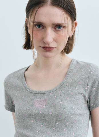 韓國 Marithe Francois Girbaud U Neck T-shirt【MF506】