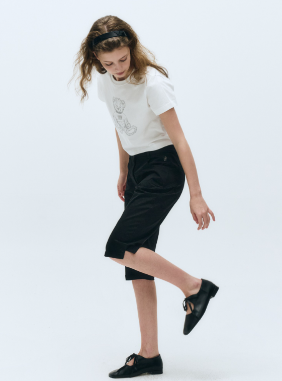 韓國 Marithe Francois Girbaud Bear Crop T-Shirt【MF508】