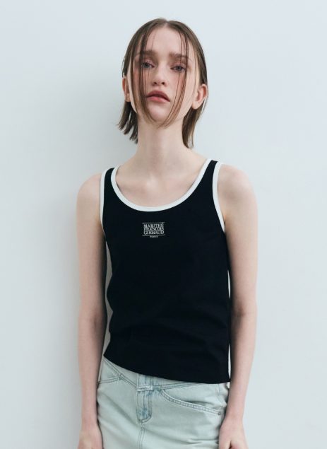 韓國 Marithe Francois Girbaud W CLASSIC LOGO SLEEVELESS【MF592】
