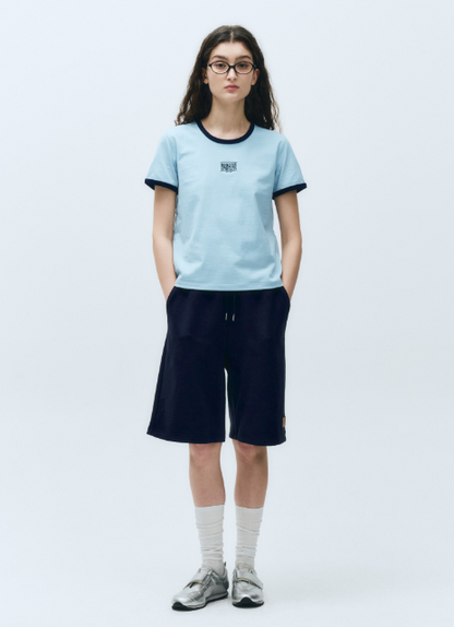 韓國 Marithe Francois Girbaud CLASSIC LOGO RINGER T-SHIRT【MF470】