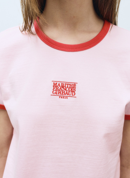 韓國 Marithe Francois Girbaud CLASSIC LOGO RINGER T-SHIRT【MF470】