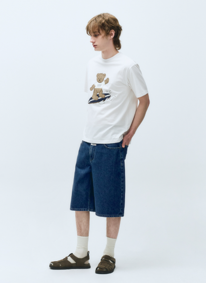 韓國 Marithe Francois Girbaud DOODLE BEAR TSHIRT【MF485】