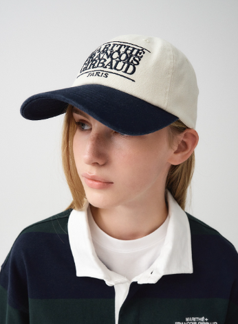 韓國 Marithe Francois Girbaud TWO TONE CLASSIC LOGO CAP【MF513】
