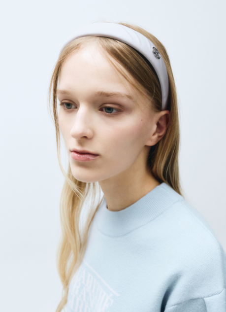 韓國 Marithe Francois Girbaud CIRCLE LOGO SATIN HAIR BAND 【MF510】