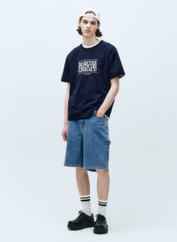 韓國 Marithe Francois Girbaud MENS CARPENTER DENIM SHORTS【MF495】